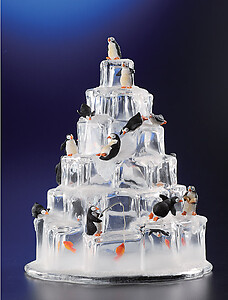 Penguin Ice Tower Figurine