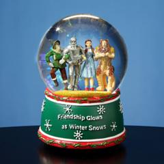 Wizard of Oz Holiday Friendship Musical Water Globe 