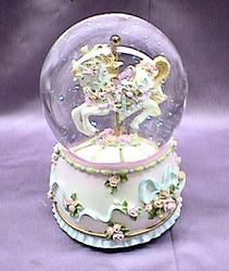Roses & Ribbons Musical Carousel #13753