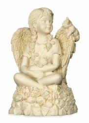Angel Girl with Kittens Musical Figurine #8961