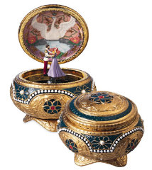 Alexandra & Nicholas Hinged Musical Trinket Box -#alex 
