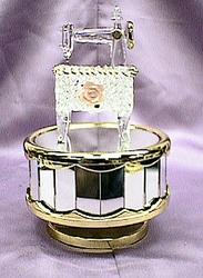 Exquisite Handblown Glass Sewing Machine #cmx30