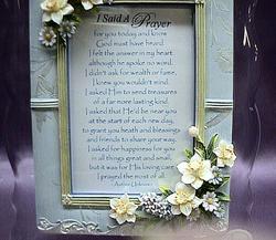 Musical Picture Frame I Said a Prayer For You #M110