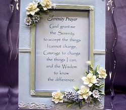 Serenity Prayer Musical Picture Frame #073