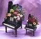 Baby Grand Piano with Floral Arrangement F8003