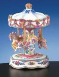 Rose Parade 3 Horse Musical Merry-Go-Round  #17691