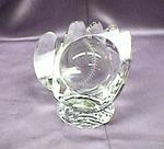 Catchers Glove and Baseball Crystal Sculpture #24474