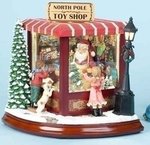 Animated Christmas Toy Shop Music Box #C35178