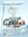 Animated Christmas Village LED Scroll #C35790