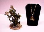 Giraffe with Child Limoge Style Trinket Box #62370