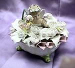 Fairy in a Tub Porcelain Music Box #80020