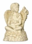 Angel Girl with Kittens Musical Figurine #8961