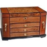 Bubinga with Elm Burl Inlay Jewelry Box #JBC252