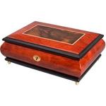 Musical Bubinga with Walnut Burl Veneer Jewelry Box #MJB301