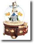 Cat in Fishbowl Waterglobe #36050 --- ON SALE THIS MONTH!!!