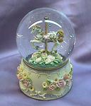 Musical Carousel Glitter Waterglobe #1601020