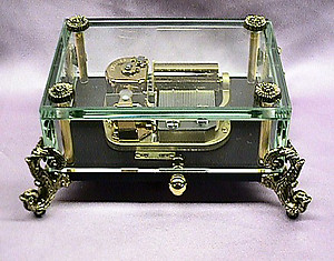 Crystal Music Box with Claw Feet #106302