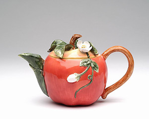 Porcelain Decorative Apple Teapot