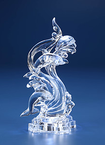 Dolphin Wave Acrylic Figurine 