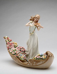 Gondola Porcelain Figurine