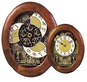 Joyful Nostalgia Oak Rhythm Clock 