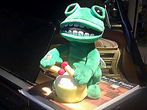 Animated Musical Drumming Frog