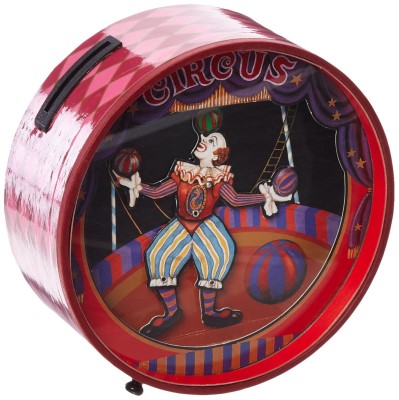 Musical Money Box with Dancing Clowns #22168