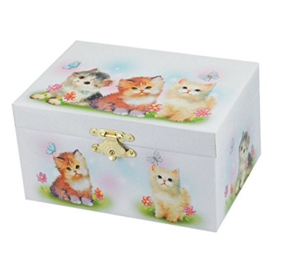 Ballerina Jewelry Box with Cats