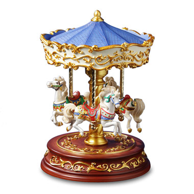 Heritage 3-Horse Rotating Carousel