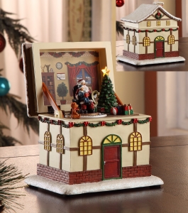 Santa Pop-Up Music Box