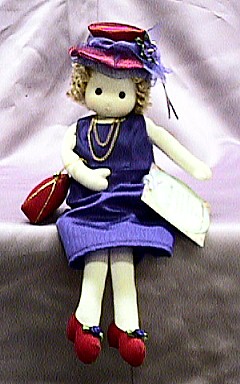 Red Hat Lady Musical Doll #98411