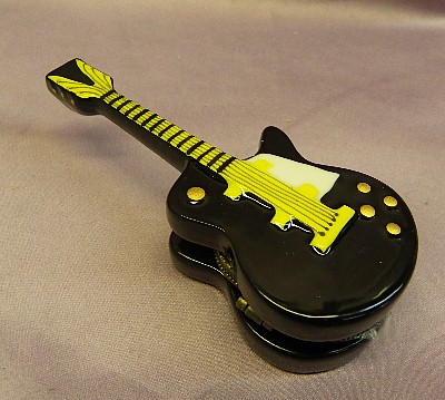 Guitar Limoge Style Trinket Box