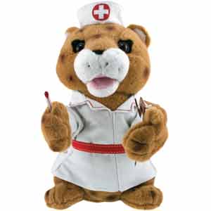 Nurse Cheetah Animated Musical Gift #cheetah