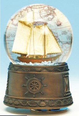 Sail Boat Musical Waterglobe #25101