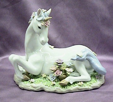 Musical Porcelain Unicorn  