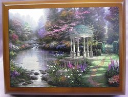 Thomas Kinkade Garden of Prayer Music Box #12006