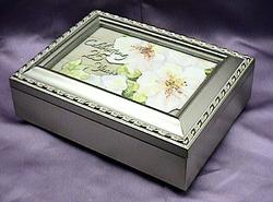 Celebrating 25 Years Musical Picture Frame Champagne Box #25years-