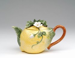 Porcelain Decorative Lemon Teapot #80146TP
