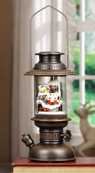 Mountain Village Musical Bronze Lantern  #IC94038