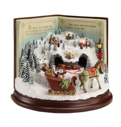 Santa Book Village Music Box  #96018