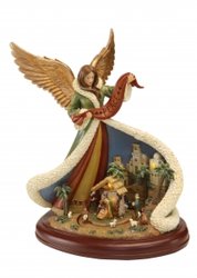 Revolving Nativity Angel Scene Music Box #96024