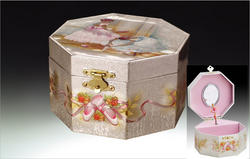 Ballerina Musical Octagon Jewelry Box #JB011 