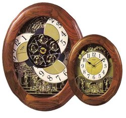 Joyful Nostalgia Oak Rhythm Clock #4MH852WD06