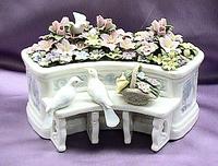 Garden Bench with Doves #58012