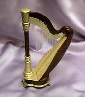 Classical Wind Up Harp Music Box with Rotating Musical Base Instrument Z0L3 