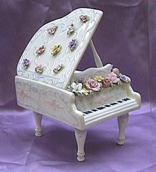 Grand Piano Porcelain Music Box #49016