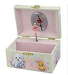 Ballerina Jewelry Box with Dog #28060