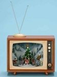 Animated Christmas Carolers and T.V Music Box #C37456