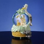 Baby With Stork Musical Water Globe   #50117