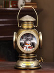 Christmas Village Musical Brass Lantern #IC94074